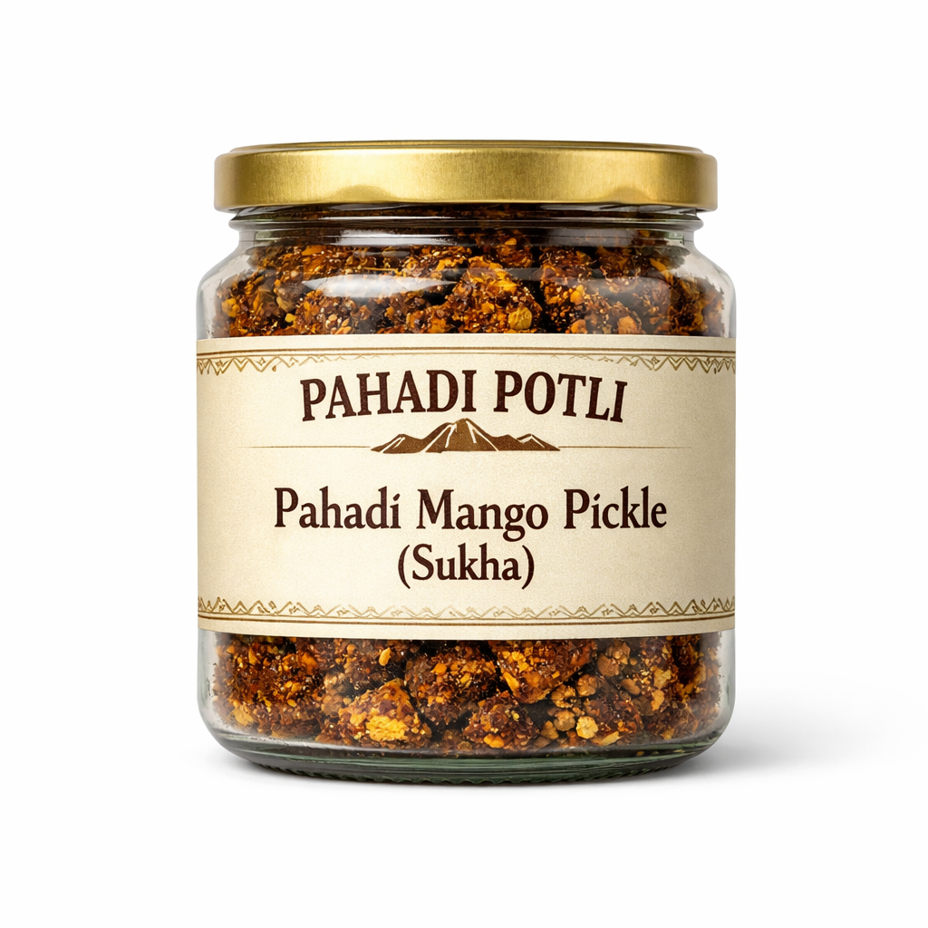 pahadi mango pickle (sukha) | pahadi dry aam ka achar